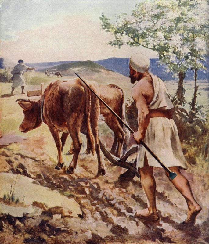 Pløjning i nærheden af Nazareth af James Clark