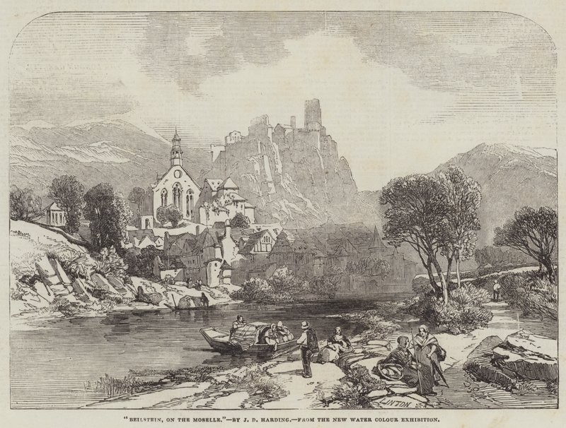 Beilstein ved Mosel af James Duffield Harding