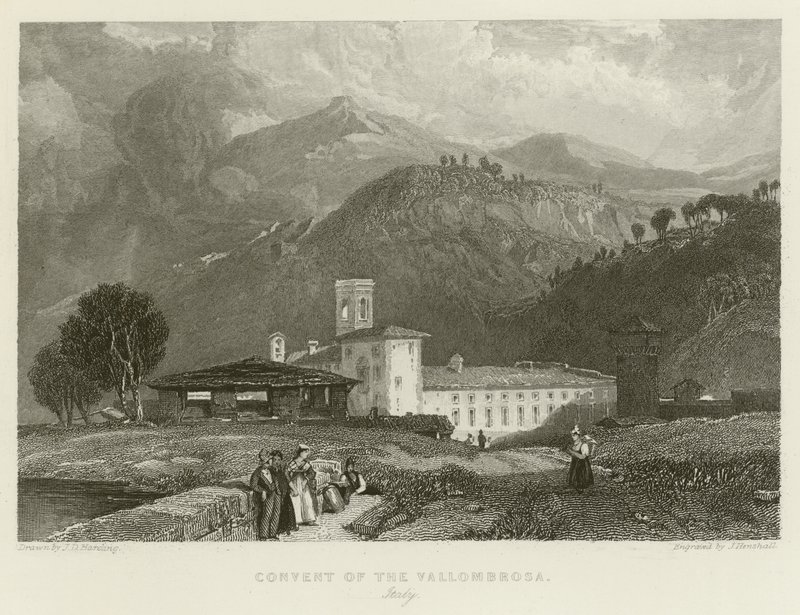 Klosteret i Vallombrosa af James Duffield Harding