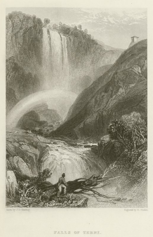 Vandfaldene i Terni af James Duffield Harding