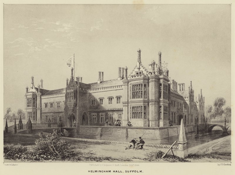 Helmingham Hall, Suffolk af James Duffield Harding