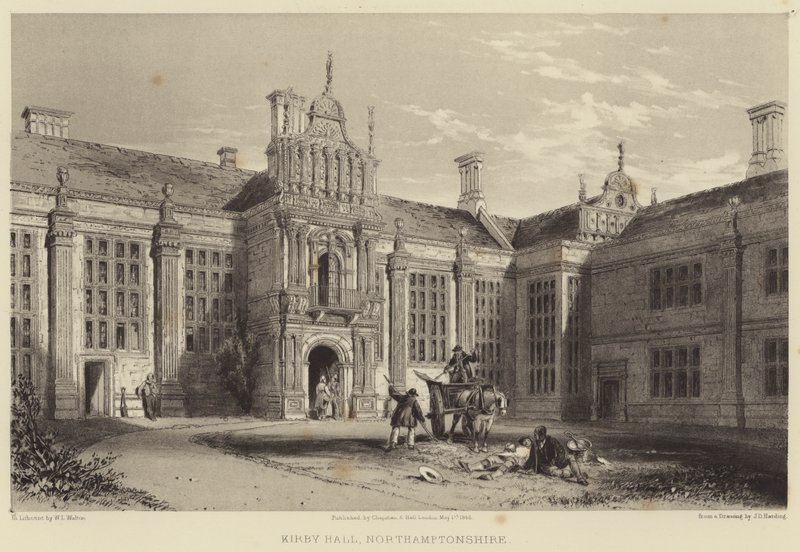Kirby Hall, Northamptonshire af James Duffield Harding