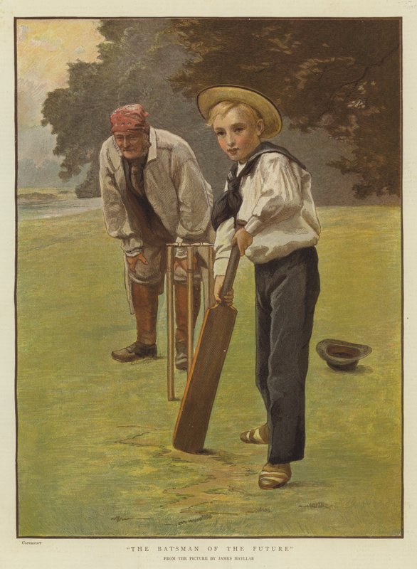 The Batsman of the Future (chromolitho) af James Hayllar