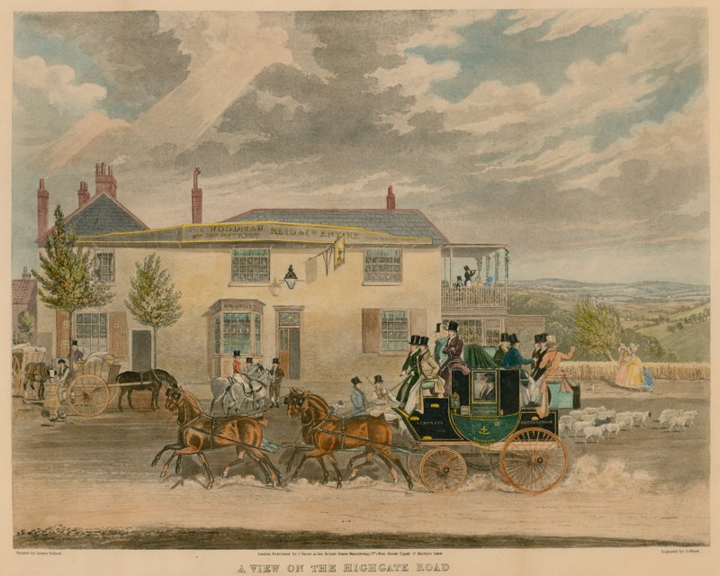 Udsigt over Highgate Road af James Pollard
