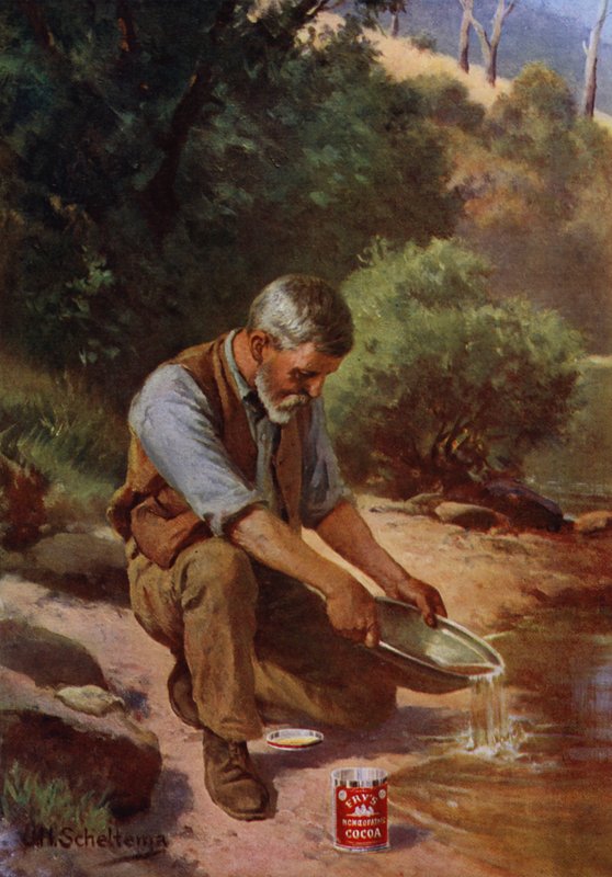 Gold Prospector (farve litho) af Jan Hendrik Scheltema