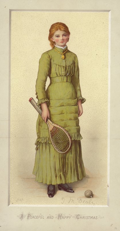 En fredelig og glædelig jul (chromolitho) af Jane M. Dealy