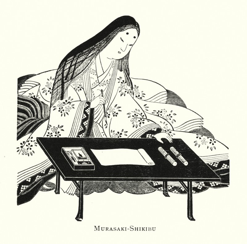 Landsbygrænse - Shikibu (Ityo) af Japanese School