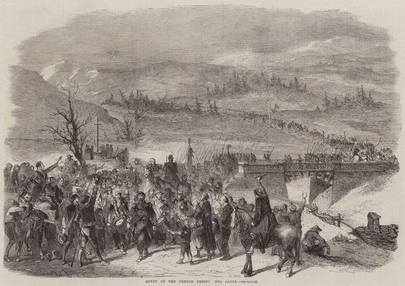 De franske troppers indtog i Savoyen af Jean Adolphe Beauce