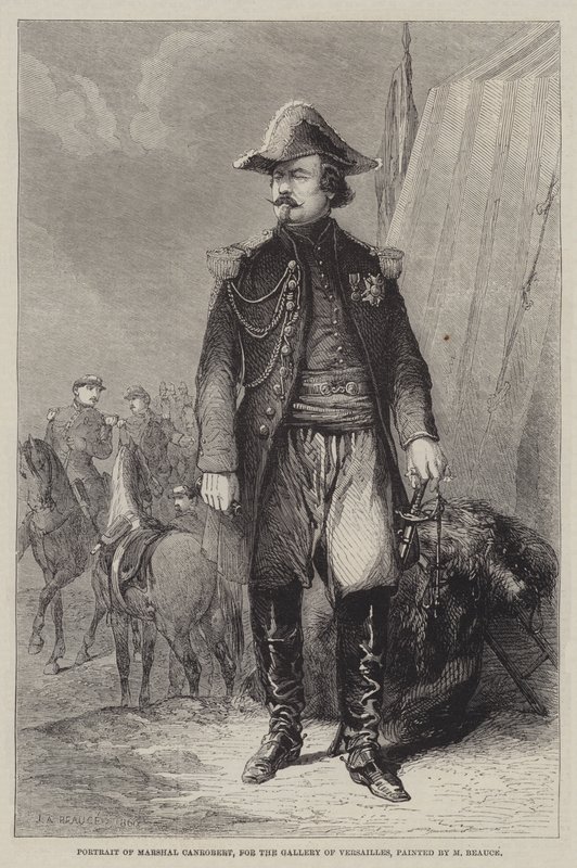 Portræt af marskal Canrobert, til Galleriet i Versailles af Jean Adolphe Beauce