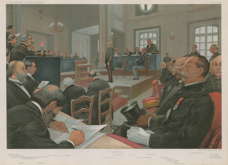 Retssagen mod Dreyfus af Jean Baptiste Guth