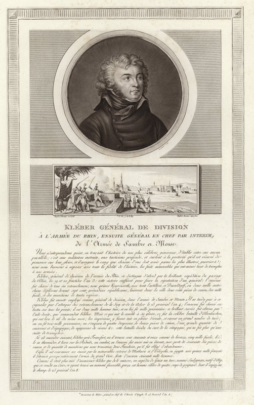 Portræt af Jean Baptiste Kleber af Jean Duplessi Bertaux