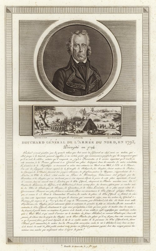 Portræt af Jean Nicolas Houchard af Jean Duplessi Bertaux