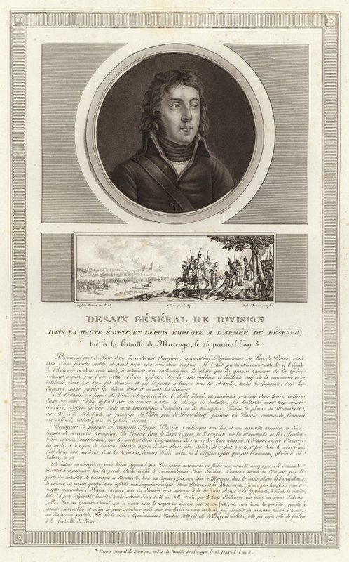 Portræt af Louis Desaix af Jean Duplessi Bertaux