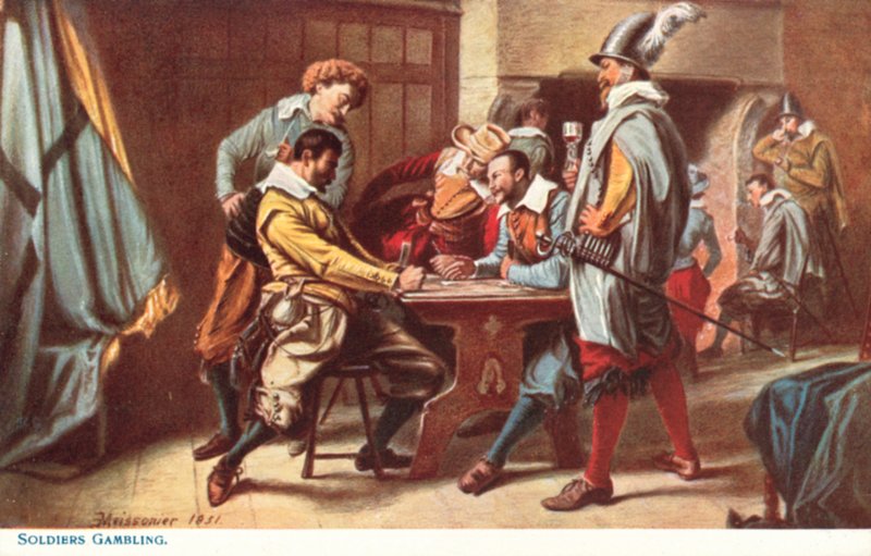 Soldater, der spiller af Jean Louis Ernest Meissonier