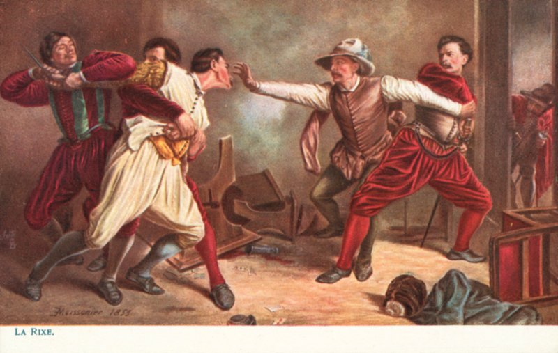 Slagsmålet af Jean Louis Ernest after Meissonier