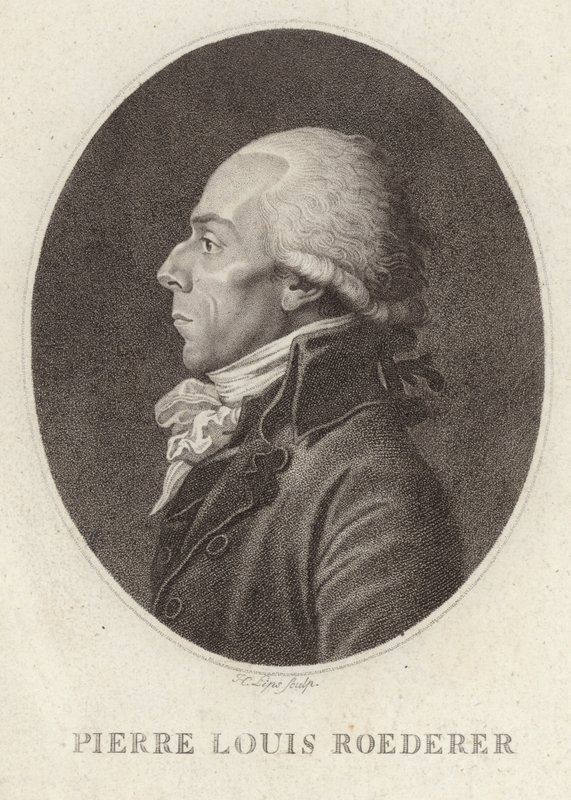 Portræt af Pierre Louis Roederer af Jean Urbain Guerin