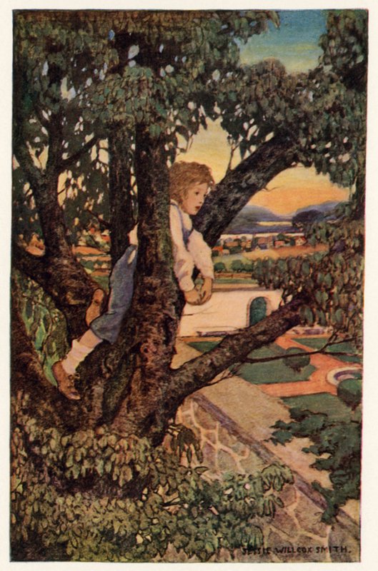 Fremmede lande (farve litho) af Jessie Willcox Smith