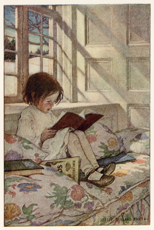 Billedbøger om vinteren (farve litho) af Jessie Willcox Smith