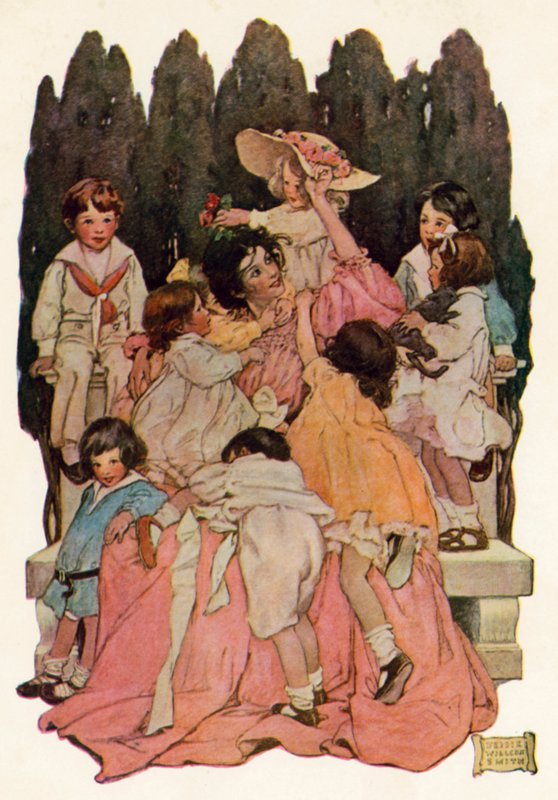 Til tante (farve litho) af Jessie Willcox Smith