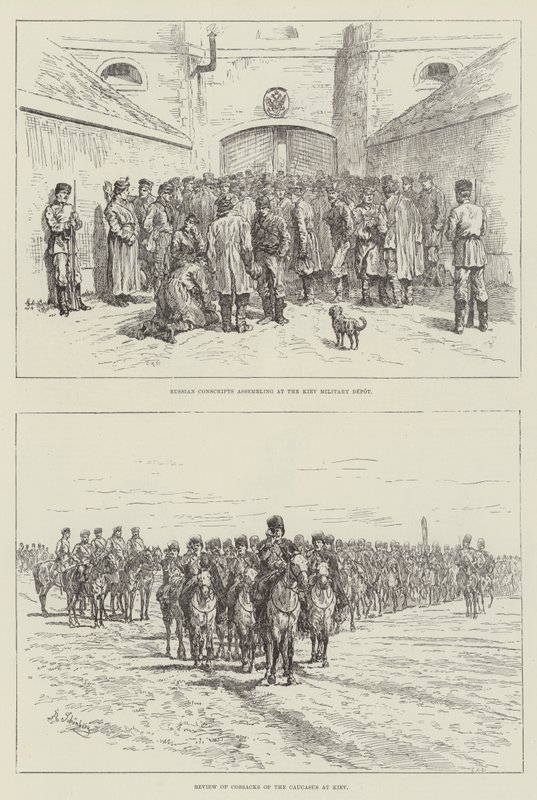 Militær i Kiev af Johann Nepomuk Schonberg
