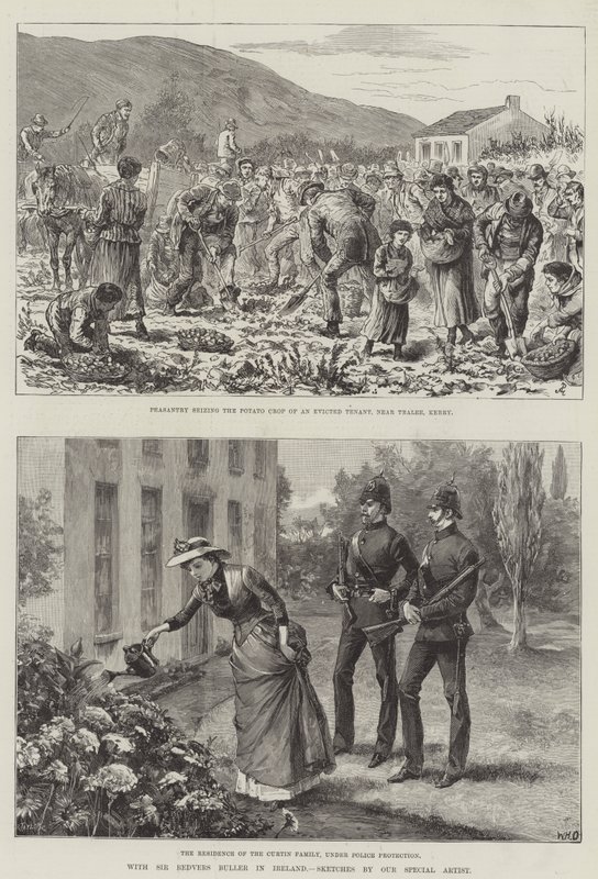 Med Sir Redvers Buller i Irland af Johann Nepomuk Schonberg