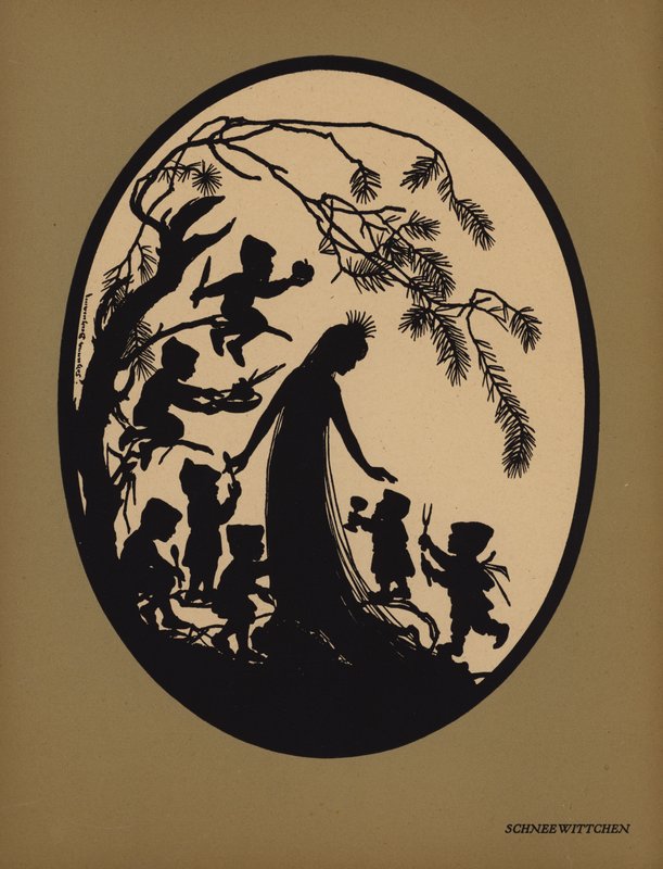 Snehvide (litho) af Johanna Beckmann