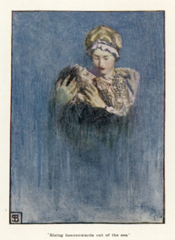 "Stiger op af havet mod himlen af John Byam Liston Shaw