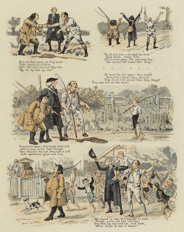 Den store gamle ørred (chromolitho) af John Charles Dollman