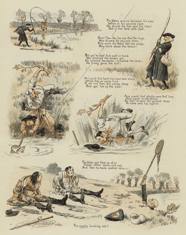 Den store gamle ørred (chromolitho) af John Charles Dollman