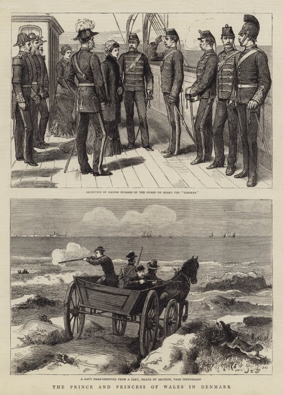 Prinsen og Prinsessen af Wales i Danmark af John Charles Dollman