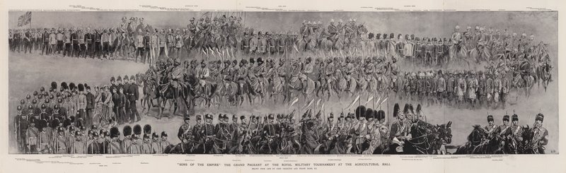 Sons of the Empire, den store festsang ved den kongelige militærturnering i Landbrugshallen af John Charlton