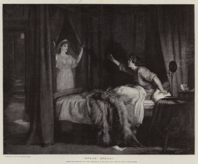Tale! Tale! af John Everett Millais