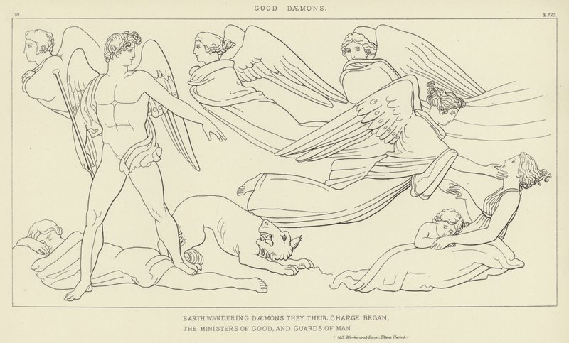Gode Dæmoner af John Flaxman