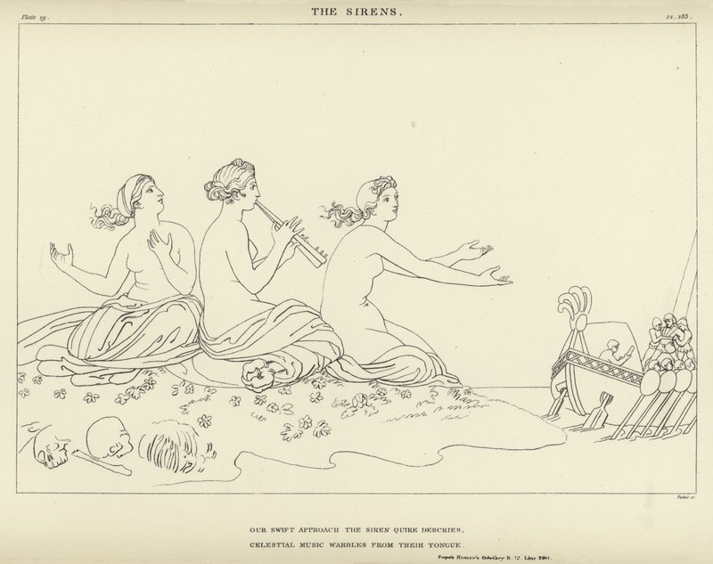 Sirenerne af John Flaxman
