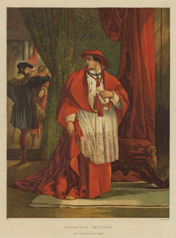 Kardinal Wolsey (chromolitho) af John Gilbert