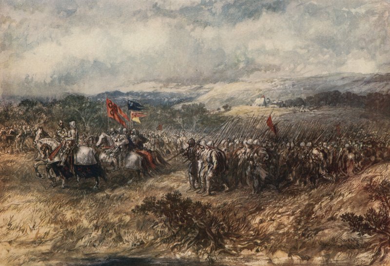Korsfarere på march af John Gilbert