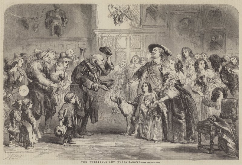 Den tolvte-nat-wassail-skål af John Gilbert