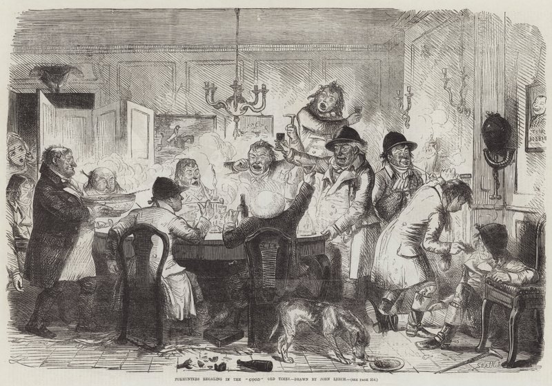 Rævejægere hersker i de gode gamle tider af John Leech