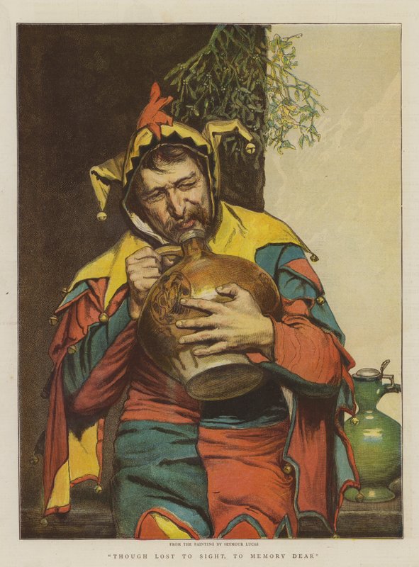 Skønt tabt af synet, til hukommelsen kære (chromolitho) af John Seymour Lucas