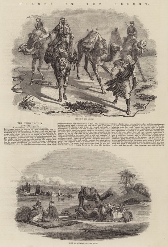 Scener i ørkenen af John Wykeham Archer