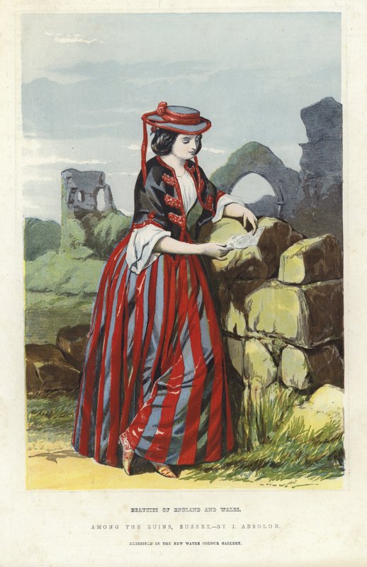 Blandt ruinerne, Sussex. af John Absolon