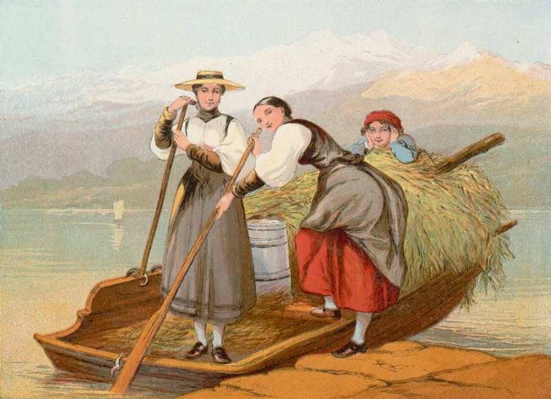 Hjem fra bjergene, Schweiz af John Absolon