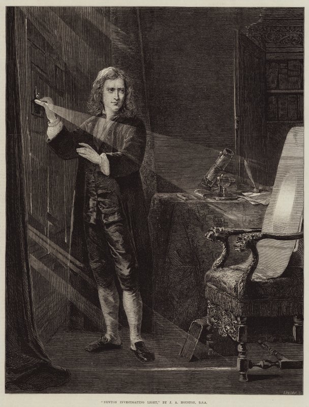 Newton undersøger lys af John Adam P. Houston