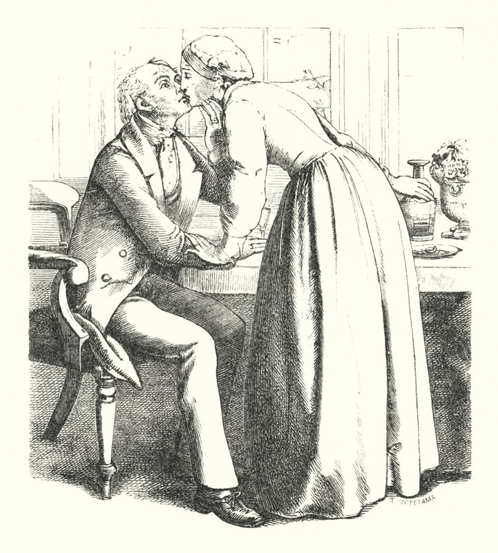 Møllerens datter (gravering) af John Everett (after) Millais