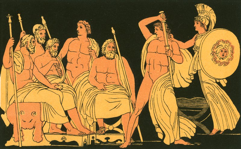 Athene undertrykker Achilleus