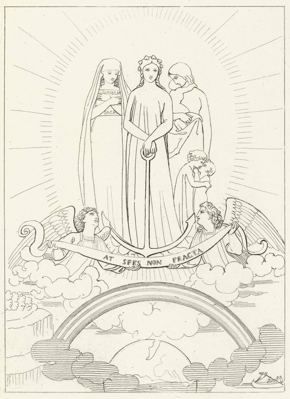 Tro, håb og næstekærlighed af John Flaxman