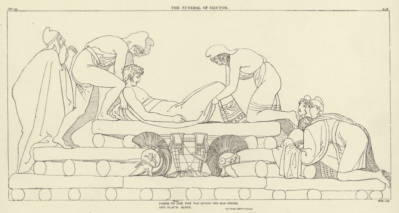 Hectors begravelse af John Flaxman