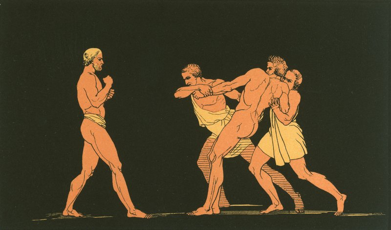 Ulysses forbereder sig på at kæmpe med virus af John Flaxman