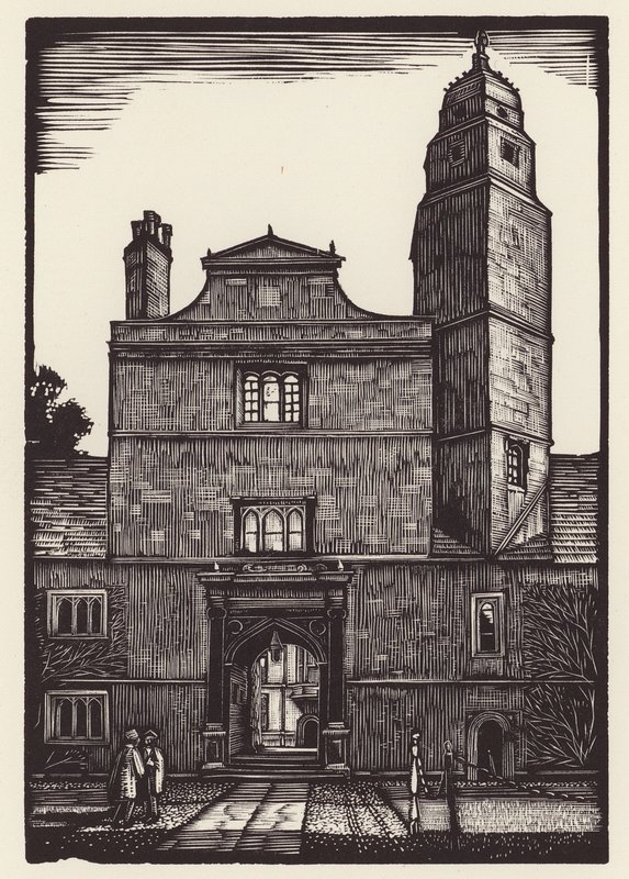 Cambridge: Caius (træsnit) af John Frederick Greenwood