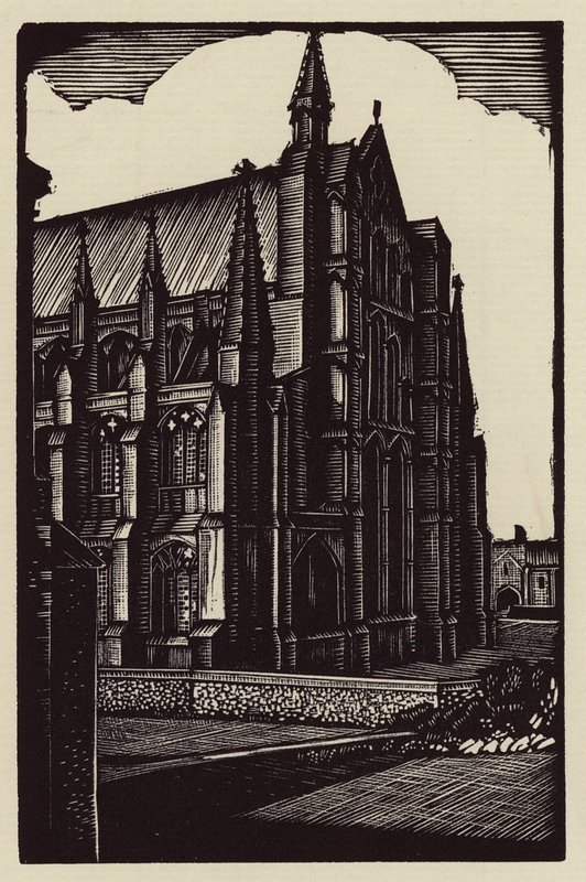 Ely Cathedral: The East End (træsnit) af John Frederick Greenwood